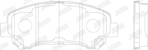 Jurid 573379J - Гальмівні колодки, дискові гальма autozip.com.ua