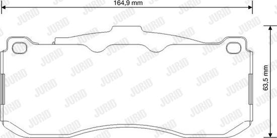 Jurid 573294J-AS - Гальмівні колодки, дискові гальма autozip.com.ua