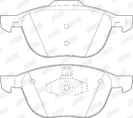 Jurid 573209D - Гальмівні колодки, дискові гальма autozip.com.ua