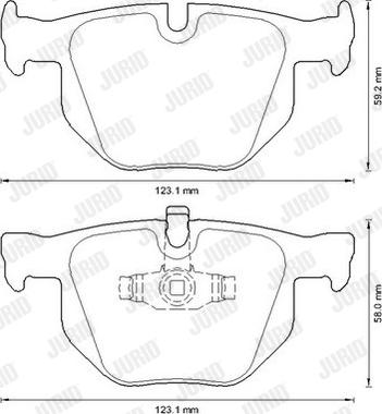 Jurid 573285J - Гальмівні колодки, дискові гальма autozip.com.ua