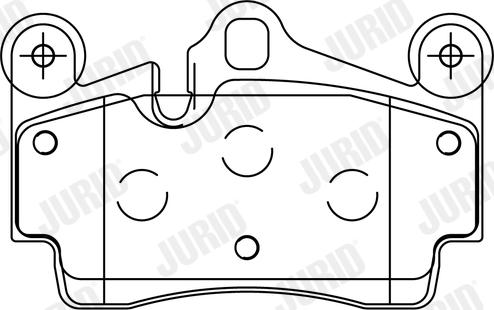 Jurid 573227J - Гальмівні колодки, дискові гальма autozip.com.ua