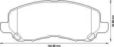 RIDER RD.3323.DB3287 - Колодка гальм. диск. MITSUBISHI LANCER. OUTLANDER 03- передн. RIDER autozip.com.ua