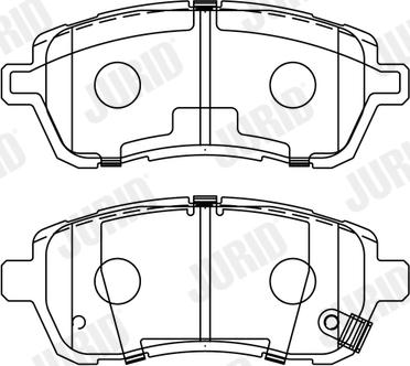 Jurid 573745J - Гальмівні колодки, дискові гальма autozip.com.ua