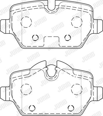 Jurid 573755J - Гальмівні колодки, дискові гальма autozip.com.ua