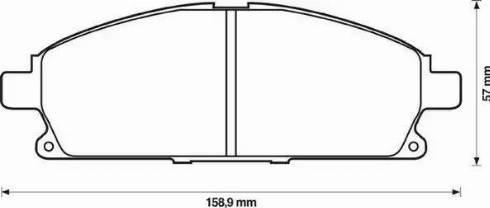 Jurid 572466J-AS - Гальмівні колодки, дискові гальма autozip.com.ua