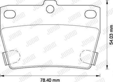 Jurid 572488J - Гальмівні колодки, дискові гальма autozip.com.ua