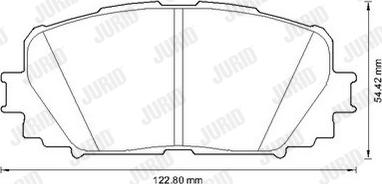 Jurid 572594J - Гальмівні колодки, дискові гальма autozip.com.ua