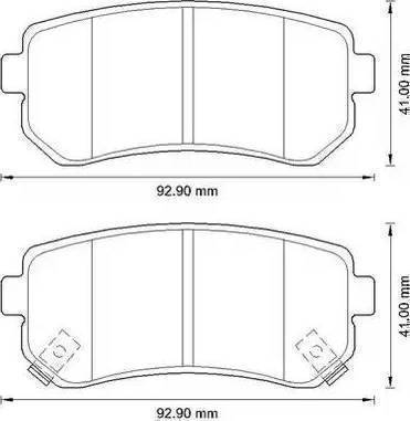 Mobis 583020ZA00 - Гальмівні колодки, дискові гальма autozip.com.ua