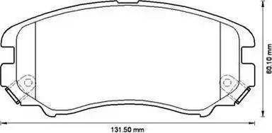Sangsin Brake SP1182 - Гальмівні колодки, дискові гальма autozip.com.ua