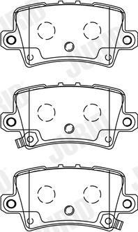 Jurid 572580J - Гальмівні колодки, дискові гальма autozip.com.ua