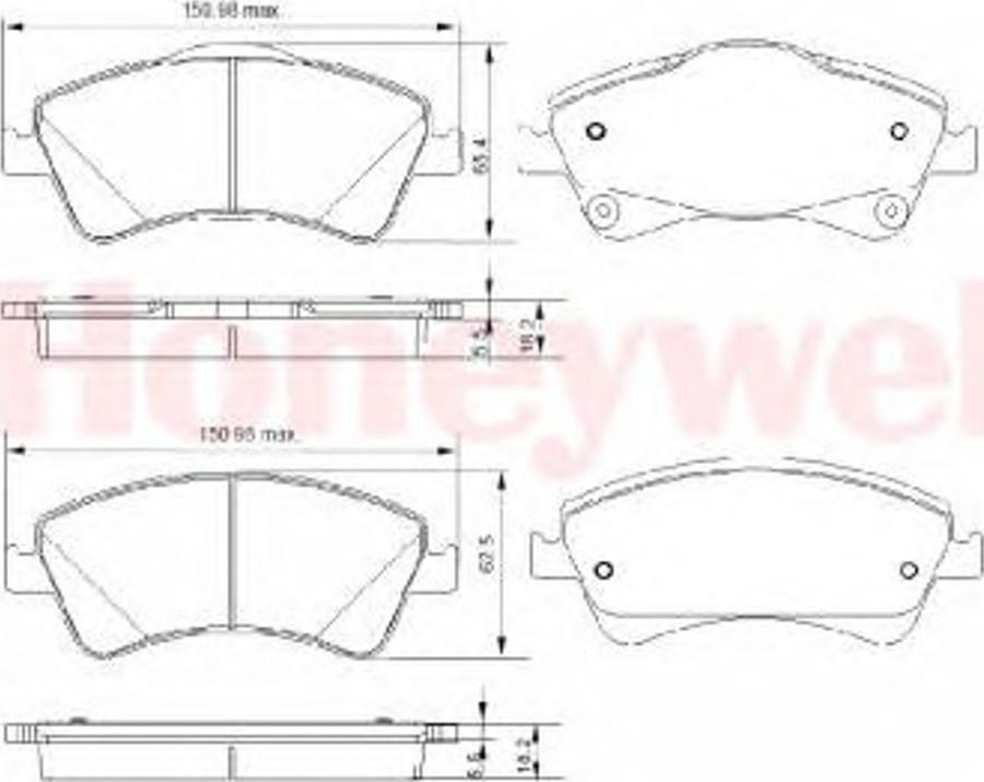 Jurid 572525JAS - Гальмівні колодки, дискові гальма autozip.com.ua