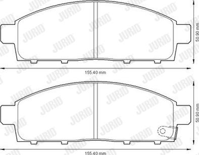 Jurid 572574J - Гальмівні колодки, дискові гальма autozip.com.ua