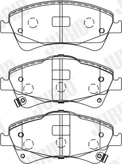 Jurid 572600J - Гальмівні колодки, дискові гальма autozip.com.ua