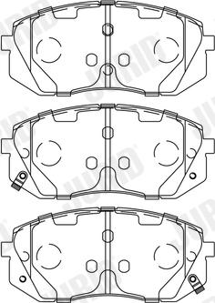 Jurid 572612J - Гальмівні колодки, дискові гальма autozip.com.ua