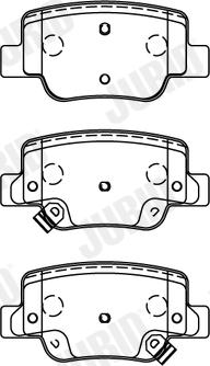 Jurid 572623J - Гальмівні колодки, дискові гальма autozip.com.ua