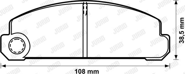 Jurid 572195J - Гальмівні колодки, дискові гальма autozip.com.ua