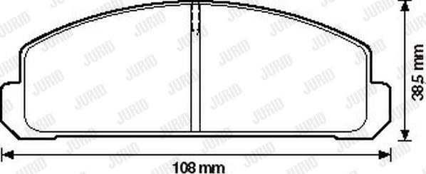 Jurid 572196J - Гальмівні колодки, дискові гальма autozip.com.ua