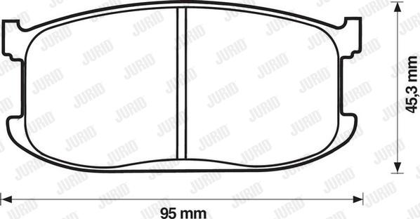 Jurid 572149J - Гальмівні колодки, дискові гальма autozip.com.ua