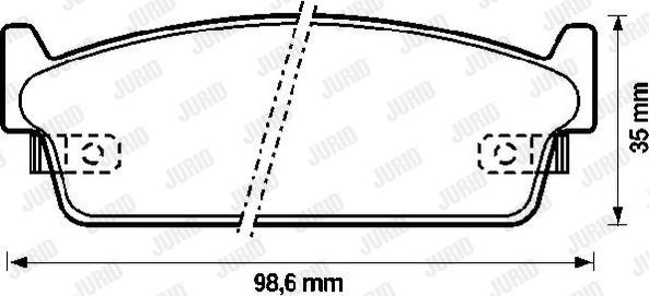 Jurid 572153J - Гальмівні колодки, дискові гальма autozip.com.ua