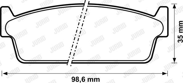 Jurid 572152J - Гальмівні колодки, дискові гальма autozip.com.ua