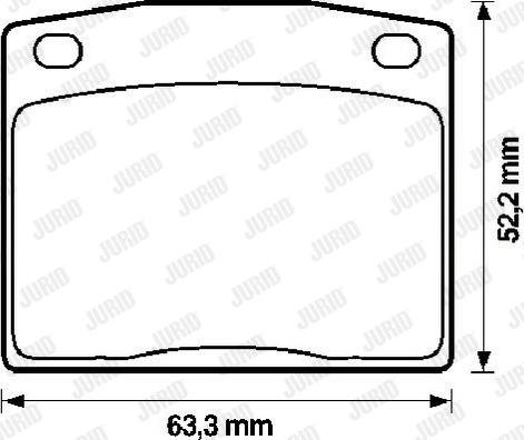 Jurid 572106J - Гальмівні колодки, дискові гальма autozip.com.ua