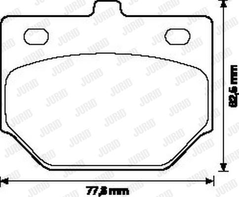 Jurid 572111J - Гальмівні колодки, дискові гальма autozip.com.ua