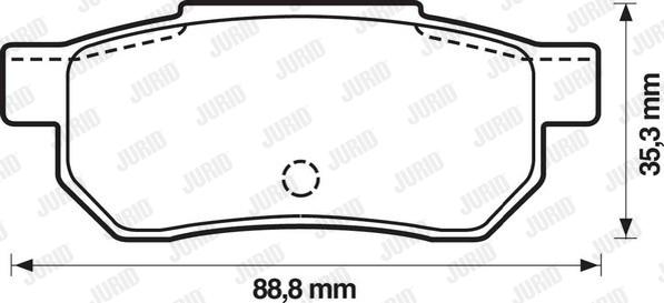 Jurid 572135J - Гальмівні колодки, дискові гальма autozip.com.ua