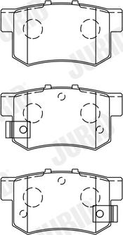 Jurid 572138J - Гальмівні колодки, дискові гальма autozip.com.ua