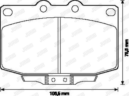 Jurid 572174J - Гальмівні колодки, дискові гальма autozip.com.ua