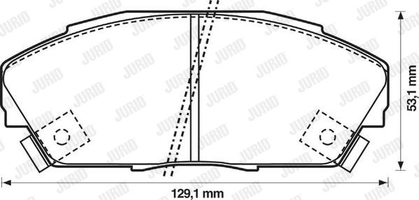 Jurid 572309J - Гальмівні колодки, дискові гальма autozip.com.ua