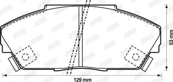 Jurid 572308J - Гальмівні колодки, дискові гальма autozip.com.ua