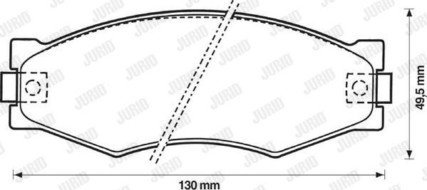 Jurid 572313J - Гальмівні колодки, дискові гальма autozip.com.ua