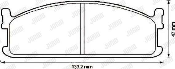 Jurid 572335J - Гальмівні колодки, дискові гальма autozip.com.ua