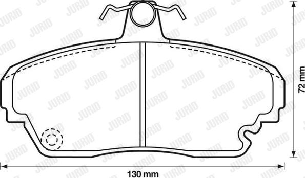 Jurid 572321J - Гальмівні колодки, дискові гальма autozip.com.ua