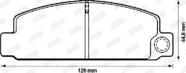 Jurid 572296J - Гальмівні колодки, дискові гальма autozip.com.ua