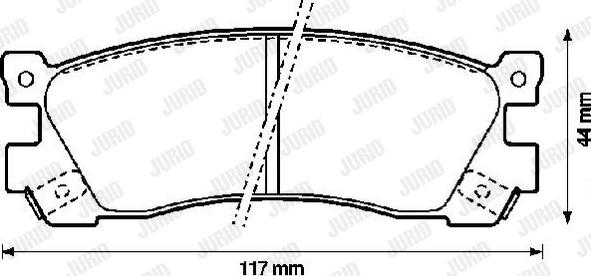 Jurid 572248J - Гальмівні колодки, дискові гальма autozip.com.ua