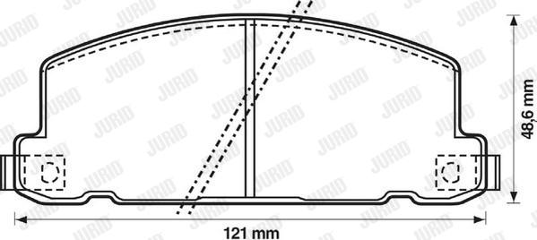 Jurid 572258J - Гальмівні колодки, дискові гальма autozip.com.ua