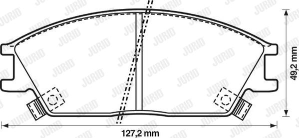 Jurid 572269J - Гальмівні колодки, дискові гальма autozip.com.ua