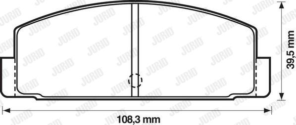 Jurid 572203J - Гальмівні колодки, дискові гальма autozip.com.ua