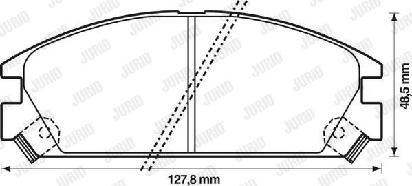 Jurid 572288J - Гальмівні колодки, дискові гальма autozip.com.ua