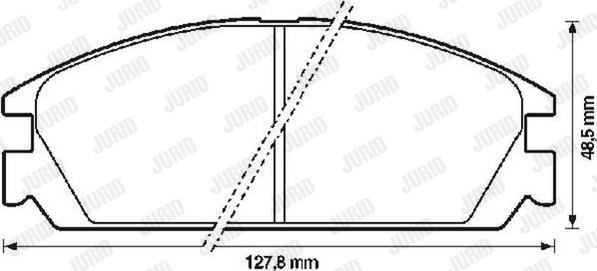 Jurid 572287J - Гальмівні колодки, дискові гальма autozip.com.ua