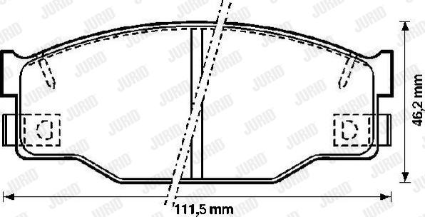 Jurid 572227J - Гальмівні колодки, дискові гальма autozip.com.ua