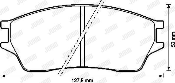 Jurid 572273J - Гальмівні колодки, дискові гальма autozip.com.ua