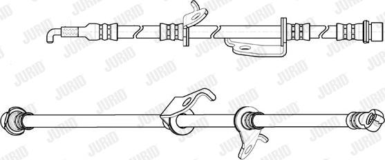 Jurid 173159J - Гальмівний шланг autozip.com.ua