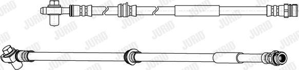 Jurid 173290J - Гальмівний шланг autozip.com.ua