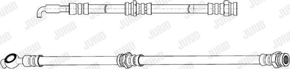 Jurid 173288J - Гальмівний шланг autozip.com.ua