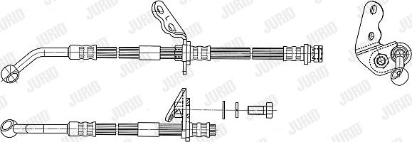 Jurid 172941J - Гальмівний шланг autozip.com.ua