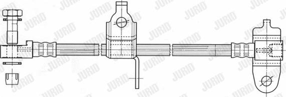 Jurid 172900J - Гальмівний шланг autozip.com.ua