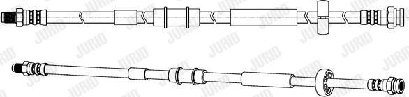 Jurid 172984J - Гальмівний шланг autozip.com.ua