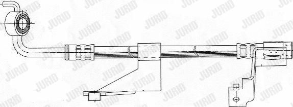 Jurid 172598J - Гальмівний шланг autozip.com.ua